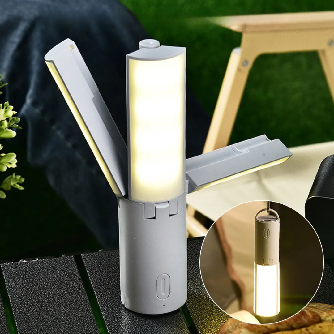 Avelena | All-in-One Campinglampe | Wiederaufladbares Outdoor-Licht mit einstellbarer Helligkeit & langer Akkulaufzeit