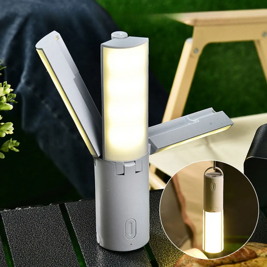 Avelena | All-in-One Campinglampe | Wiederaufladbares Outdoor-Licht mit einstellbarer Helligkeit & langer Akkulaufzeit