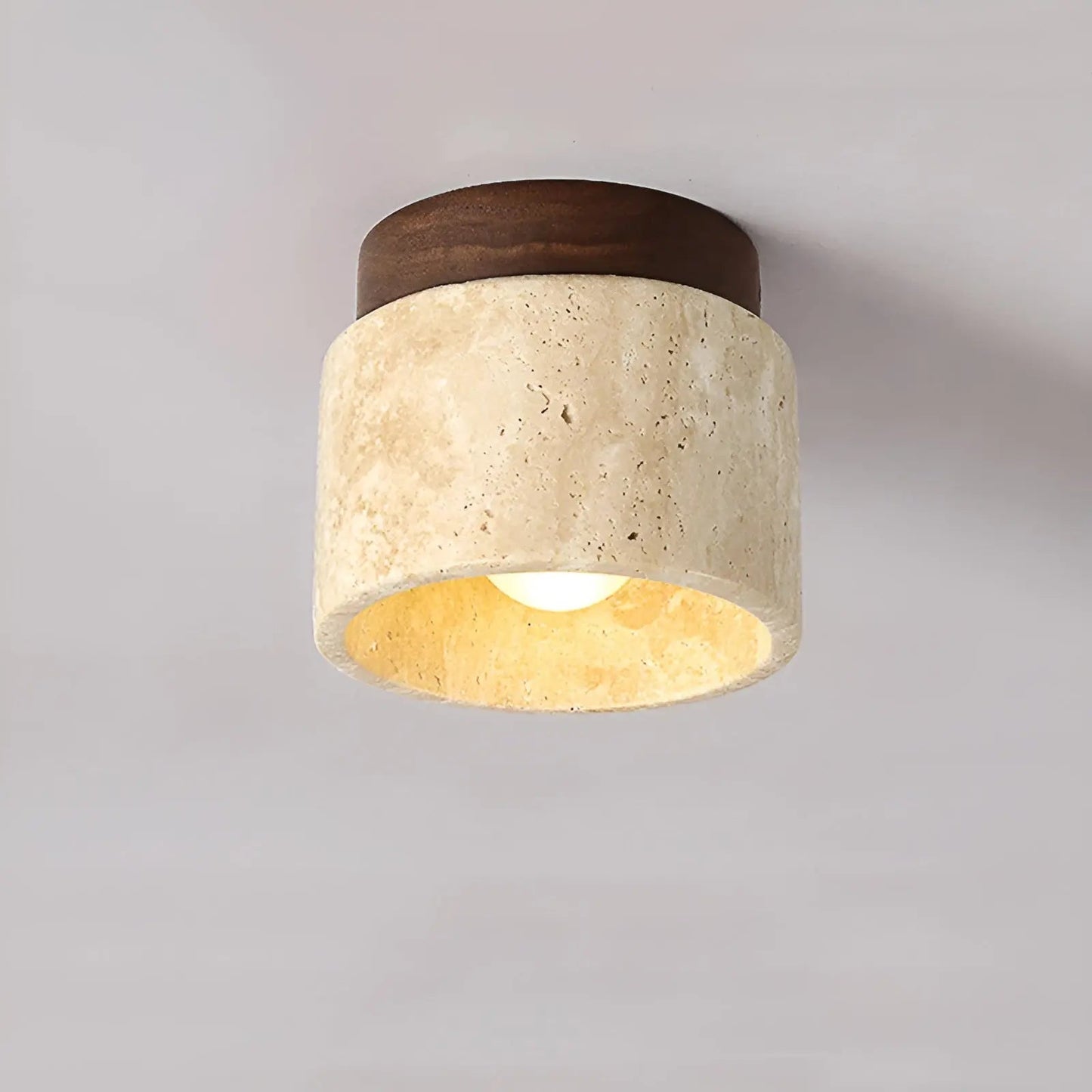 Avelena | Lumizen Luxe Japanisch Inspiriertes Led Stimmungslicht mit Travertin und Holz
