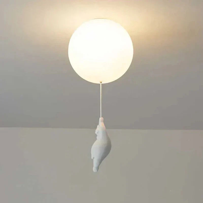 Avelena | DreamyBear Lampe - Kinder-Deckenlampe mit Bär und Ballon