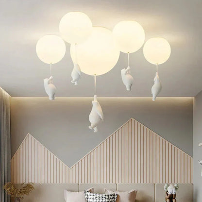 Avelena | DreamyBear Lampe - Kinder-Deckenlampe mit Bär und Ballon
