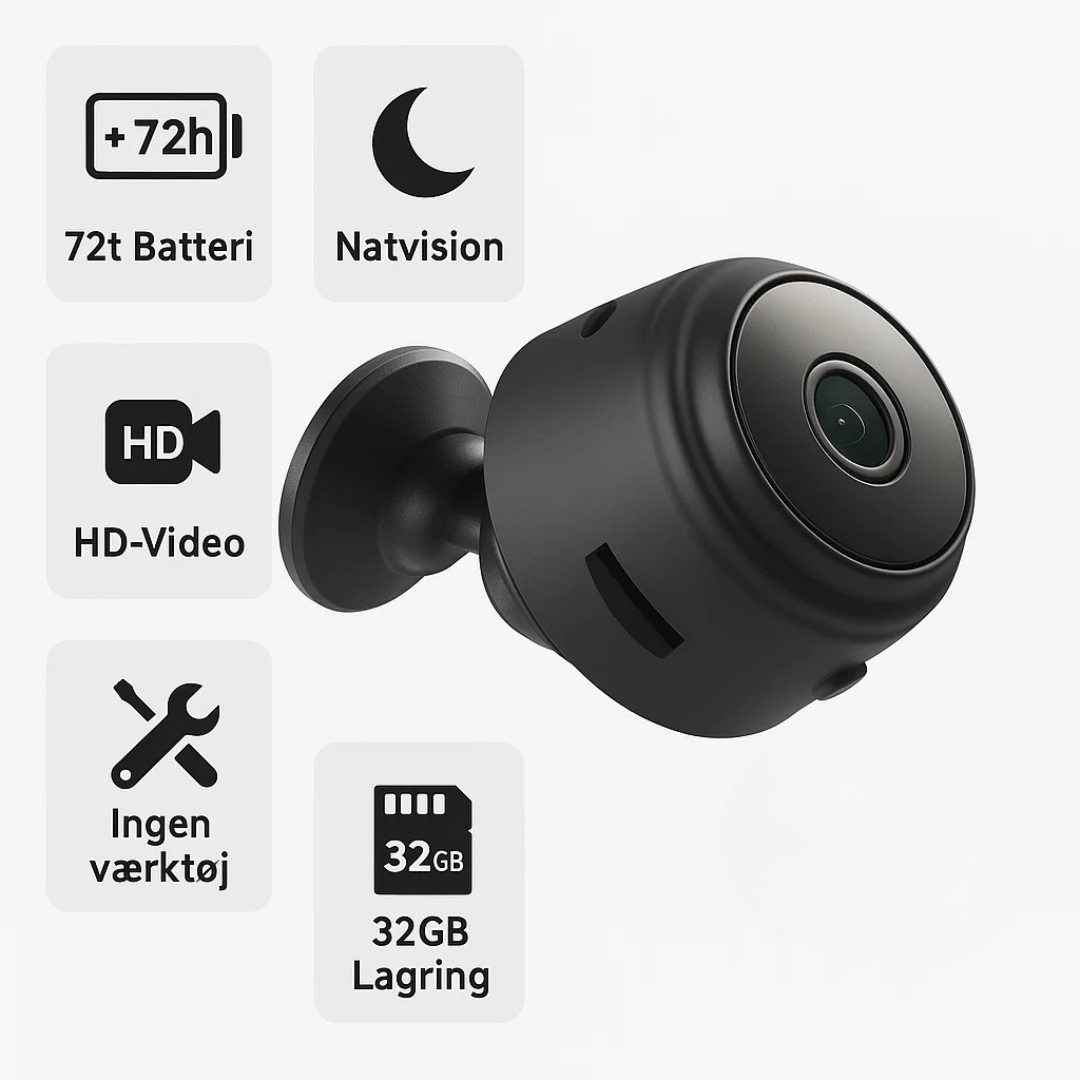 Avelena | DriveCam | Drahtloses HD-Rückfahrkamera mit 32GB SD-Karte