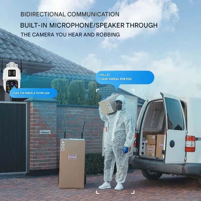 Avelena | DualGuard Solar 4K – Drahtlose Sicherheitskamera mit Solarpanel & 360° App-Steuerung