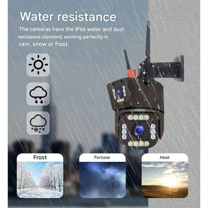 Avelena | DualGuard Solar 4K – Drahtlose Sicherheitskamera mit Solarpanel & 360° App-Steuerung