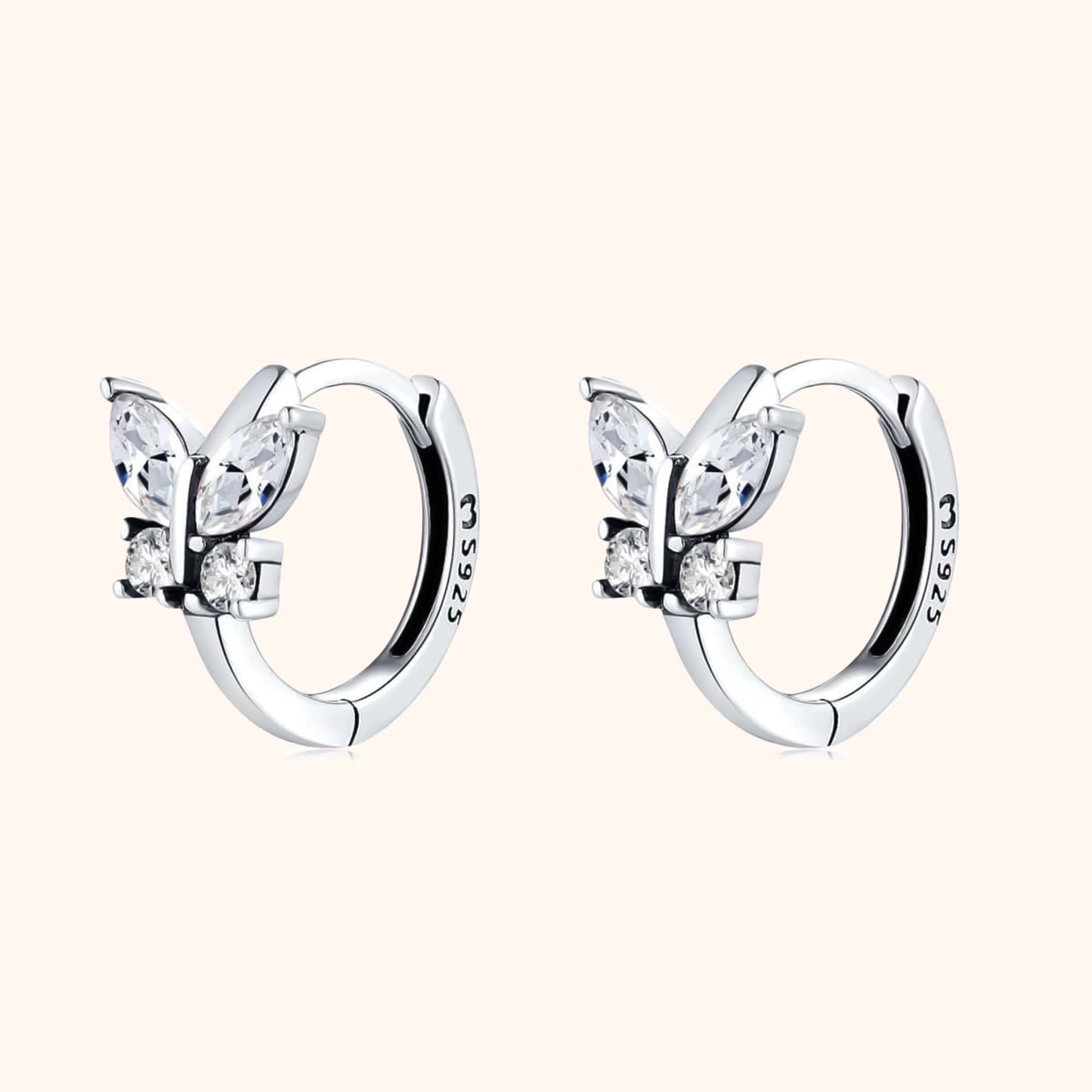Avelena | Kristall Schmetterling Ohrringe Auryn