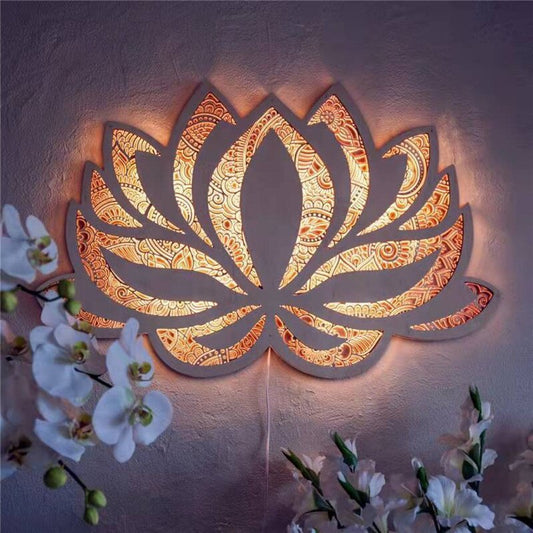 Avelena | Spirituelle Lotus Wandleuchte