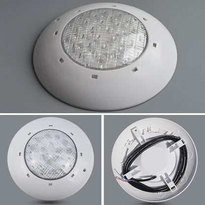 Avelena | 18x3W ABS Kunststoff Schwimmbad Wandlampe Unterwasserlicht (Weiß)