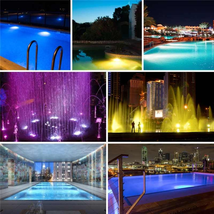 Avelena | 18x3W ABS Kunststoff Schwimmbad Wandlampe Unterwasserlicht (Weiß)