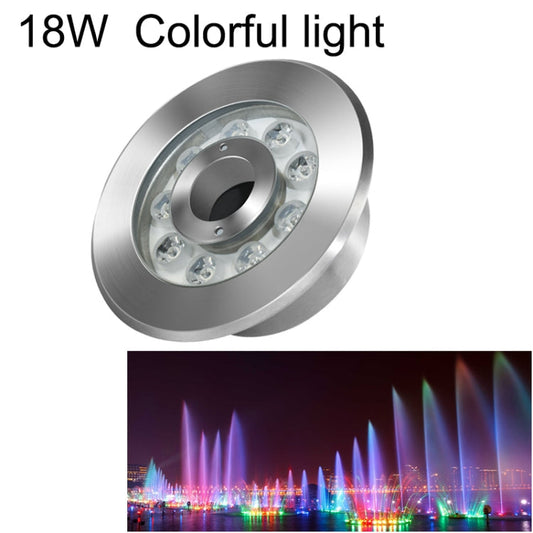 Avelena | 18W Landschaft Farbige Farbwechsel Ring LED Edelstahl Unterwasser Brunnen Licht (Bunt)