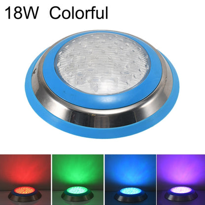 Avelena | 18W LED Edelstahl Wandmontierte Poollicht Landschaft Unterwasserlicht (Buntes Licht)
