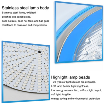 Avelena | 15W LED Edelstahl Wandmontierte Poolbeleuchtung Landschaft Unterwasserlicht (Buntes Licht + Fernbedienung)