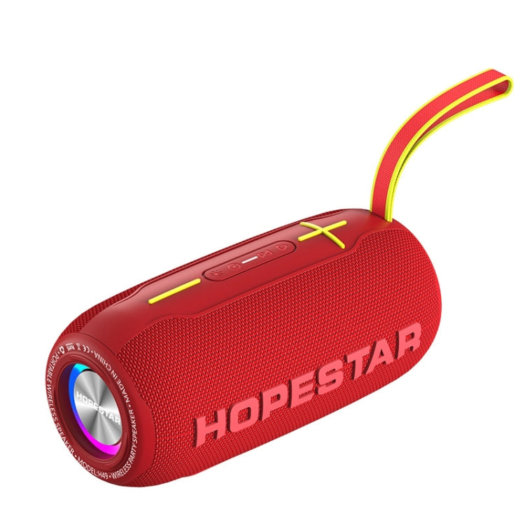 Avelena | HOPESTAR H49 RGB Licht TWS Wasserdicht Wireless Bluetooth Lautsprecher (Rot)