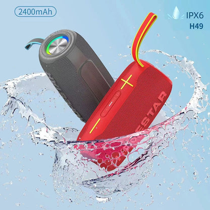 Avelena | HOPESTAR H49 RGB Licht TWS Wasserdicht Wireless Bluetooth Lautsprecher (Schwarz)