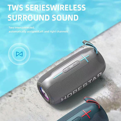 Avelena | HOPESTAR H49 RGB Licht TWS Wasserdicht Drahtloser Bluetooth Lautsprecher (Blau)