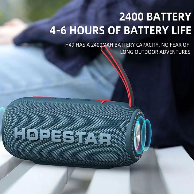 Avelena | HOPESTAR H49 RGB Licht TWS Wasserdicht Wireless Bluetooth Lautsprecher (Rot)