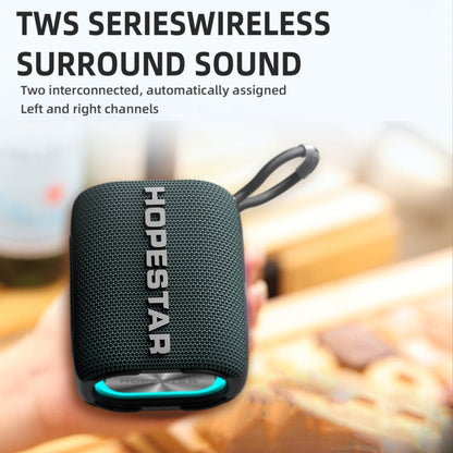 Avelena | HOPESTAR H54 RGB Licht TWS Wasserdicht Tragbarer Bluetooth Lautsprecher (Blau)