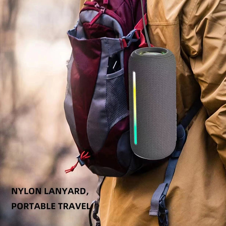 Avelena | HOPESTAR P39 Outdoor Wasserdicht RGB Licht Drahtloser Bluetooth Lautsprecher (Schwarz)