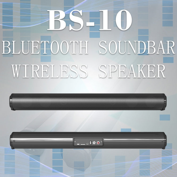 Avelena | BS-10 Bluetooth 5.0 Lautsprecher TV Soundbar mit Fernbedienung (Schwarz)