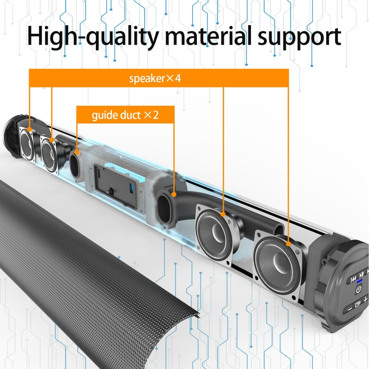 Avelena | BS-10 Bluetooth 5.0 Lautsprecher TV Soundbar mit Fernbedienung (Schwarz)