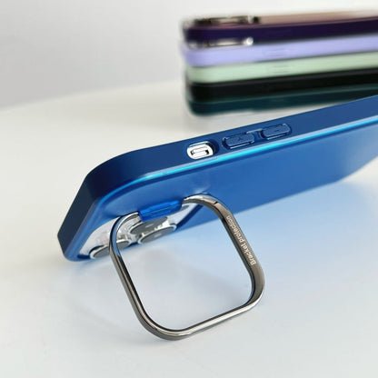 Avelena | iPhone 14 Unsichtbarer Halter Ultra-dünne PC-Handyhülle - Dunkelpurpur
