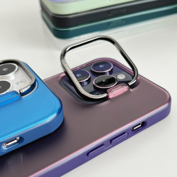 Avelena | iPhone 14 Unsichtbarer Halter Ultra-dünne PC-Handyhülle - Dunkelpurpur