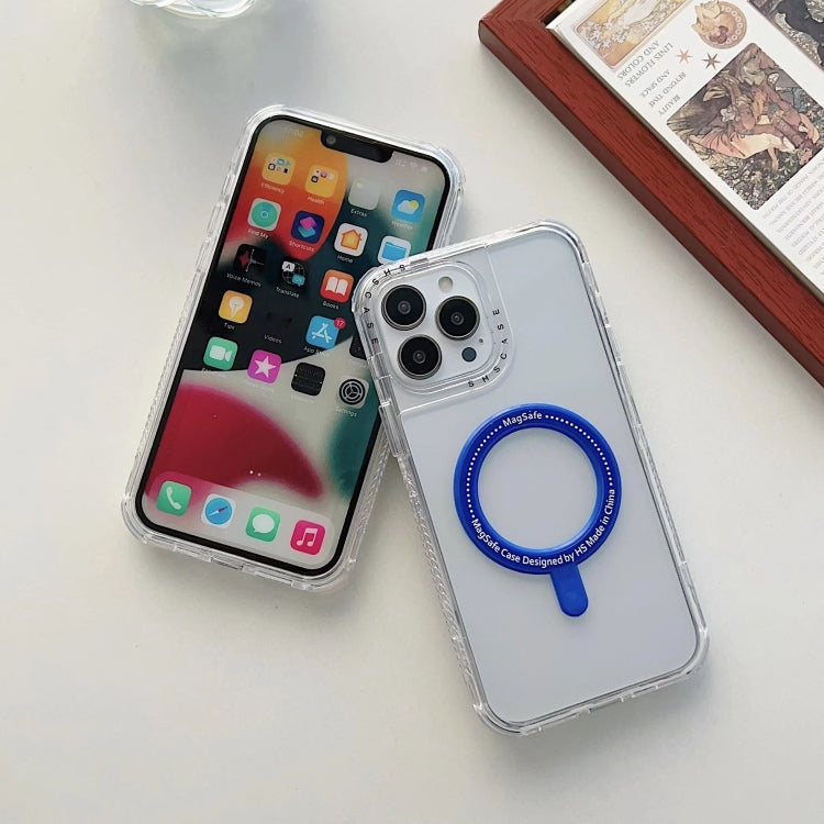 Avelena | iPhone 14 Plus 3 in 1 MagSafe Magnetische Handytasche - Königsblau