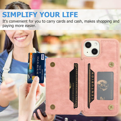 Avelena | iPhone 14 Dream Magnetic Back Cover Card Wallet Handyhülle - Rosa