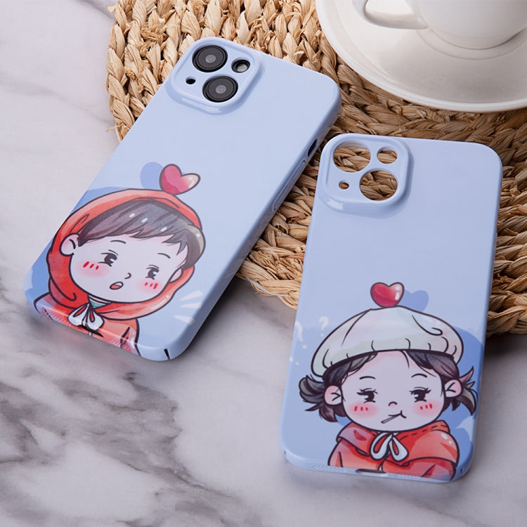Avelena | iPhone 14 Sweethearts Stil PC Schutz-Handyhülle- Mädchen