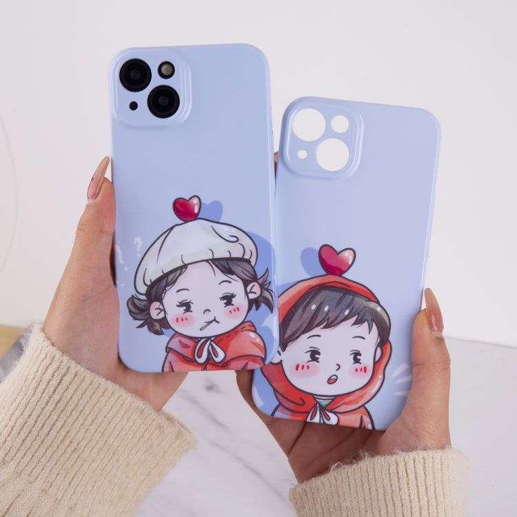 Avelena | iPhone 14 Sweethearts Stil PC Schutz-Handyhülle- Mädchen