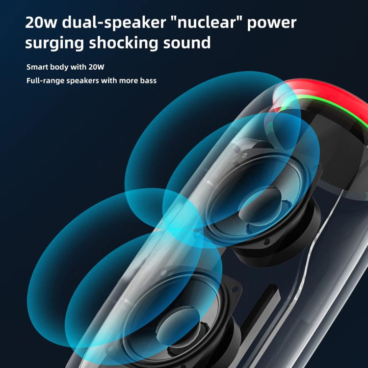 Avelena | HOPESTAR P35 20W Outdoor IPX7 Wasserdicht TWS Drahtlos Bluetooth Lautsprecher (Grau)