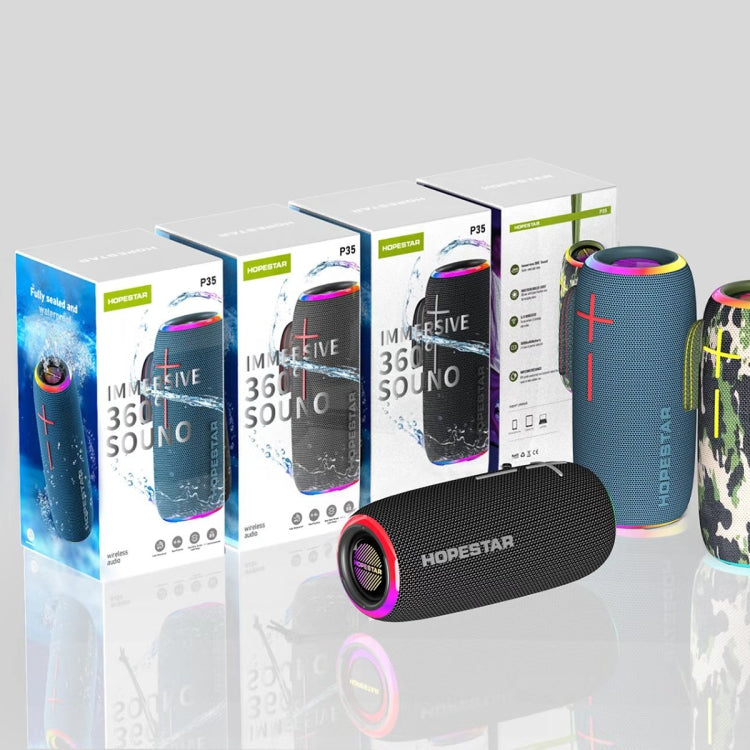Avelena | HOPESTAR P35 20W Outdoor IPX7 wasserdichter TWS Bluetooth Lautsprecher (Tarnmuster)
