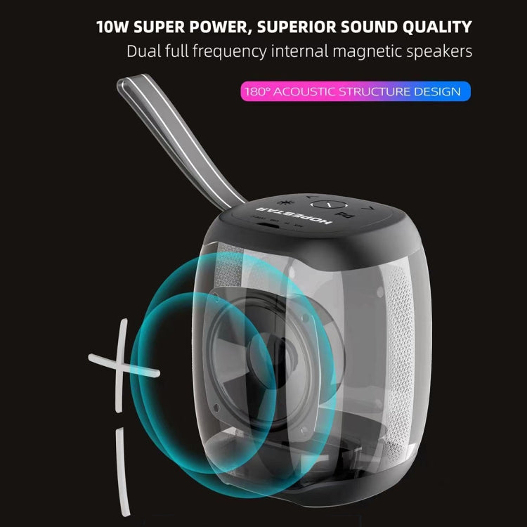 Avelena | HOPESTAR P50 mini TWS Outdoor RGB Licht IPX6 wasserdicht Bluetooth Lautsprecher (Schwarz)