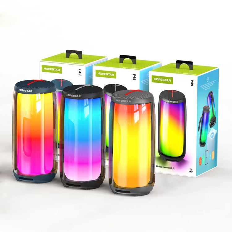 Avelena | HOPESTAR P49 Tone Pulse RGB Licht Wasserdicht Bluetooth Lautsprecher(Grau)