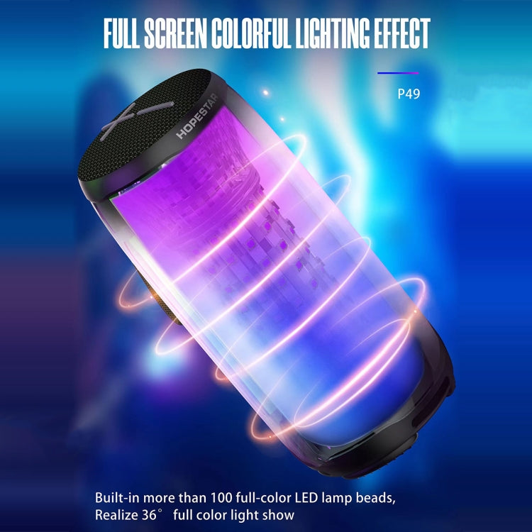 Avelena | HOPESTAR P49 Tone Pulse RGB Licht Wasserdicht Bluetooth Lautsprecher(Grau)