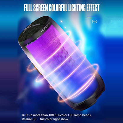 Avelena | HOPESTAR P49 Tone Pulse RGB Licht Wasserdicht Bluetooth Lautsprecher(Grau)
