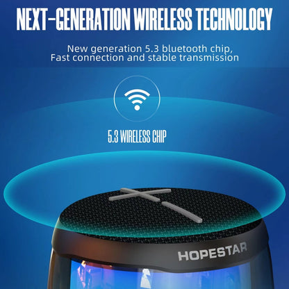 Avelena | HOPESTAR P49 Tone Pulse RGB Licht Wasserdicht Bluetooth Lautsprecher(Grau)