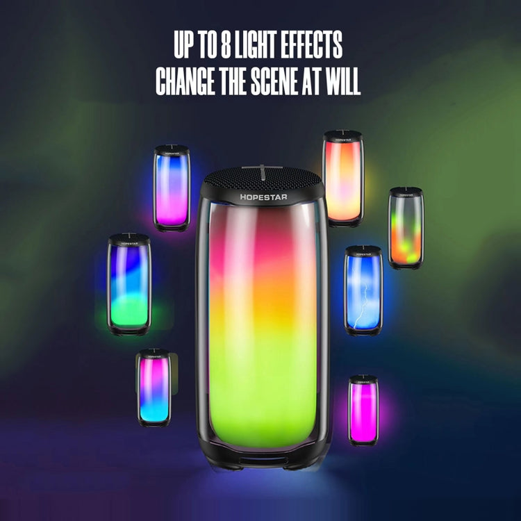 Avelena | HOPESTAR P49 Tone Pulse RGB Licht Wasserdicht Bluetooth Lautsprecher(Grau)