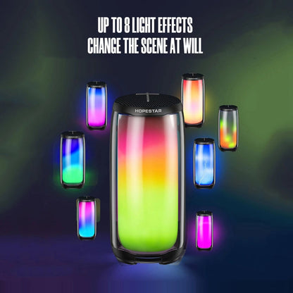 Avelena | HOPESTAR P49 Tone Pulse RGB Licht Wasserdicht Bluetooth Lautsprecher(Grau)
