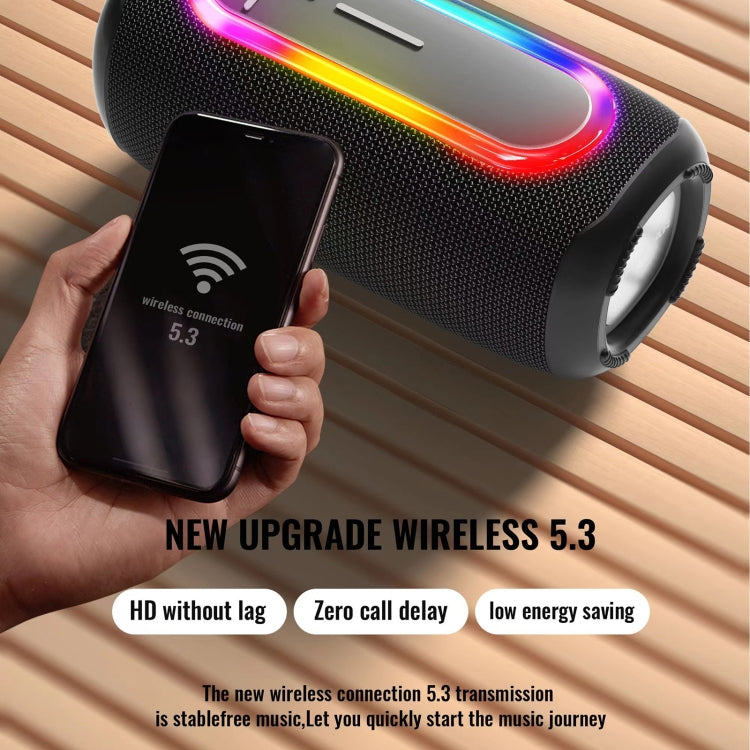 Avelena | HOPESTAR P60 IPX6 wasserdicht 10W 66mm Outdoor Bluetooth Lautsprecher (Schwarz)