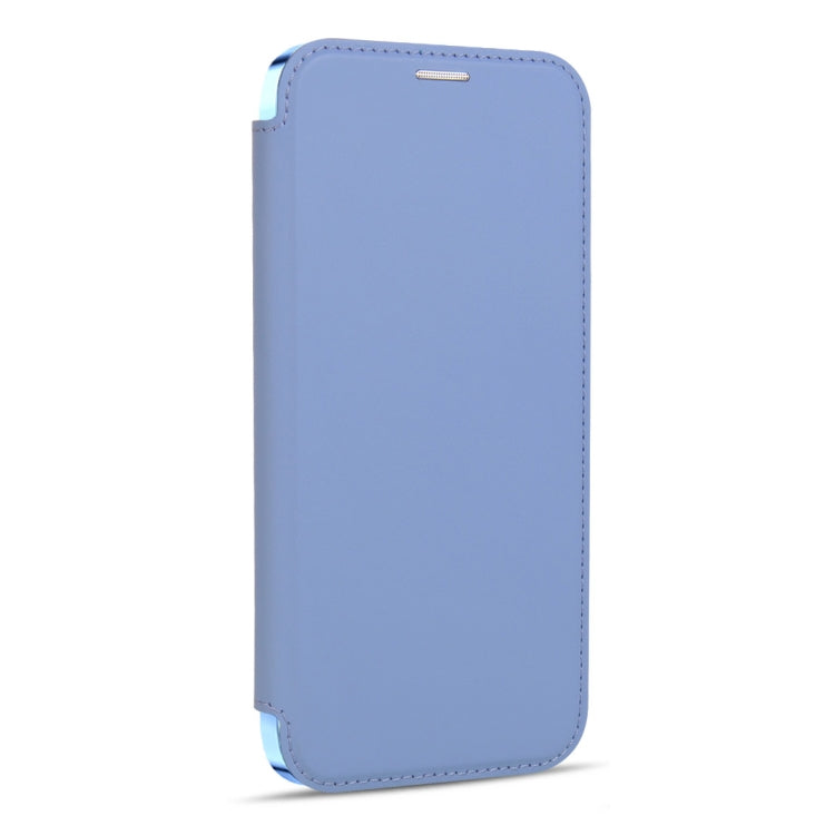Avelena | iPhone 14 MagSafe Magnetische RFID Diebstahlschutz Leder Handyhülle - Sierra Blau