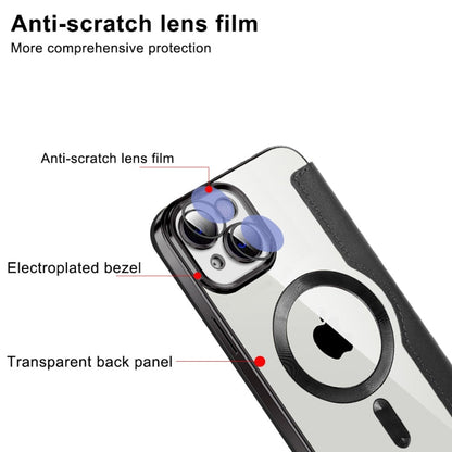 Avelena | iPhone 14 MagSafe Magnet RFID Anti-Diebstahl Leder Handyhülle - Dunkelgrün