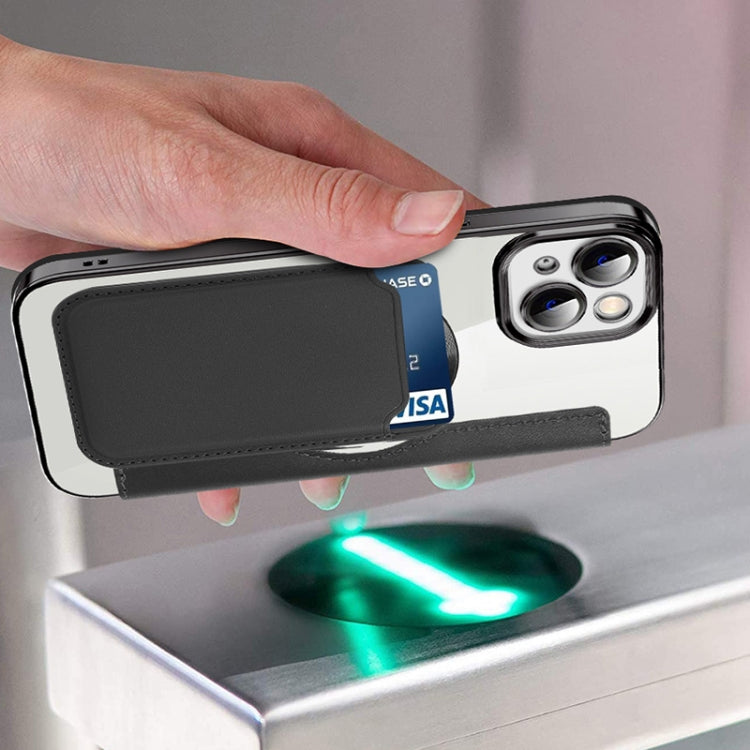 Avelena | iPhone 14 MagSafe Magnet RFID Anti-Diebstahl Leder Handyhülle - Dunkelgrün