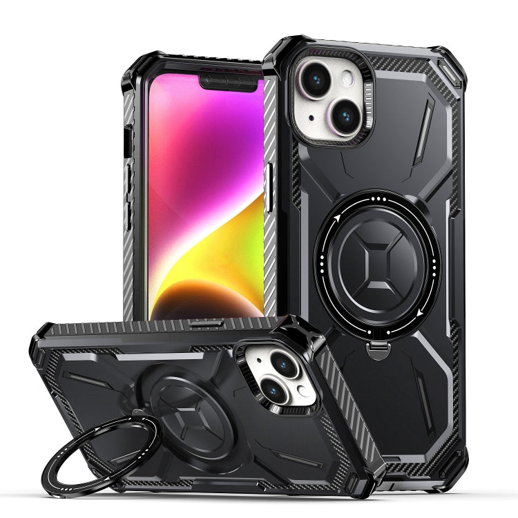 Avelena | iPhone 14 / 13 Armor Series Halter Handyhülle - Schwarz