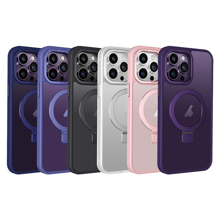 Avelena | iPhone 14 Skin Feel MagSafe Magnet Halter Telefonhülle - Schwarz