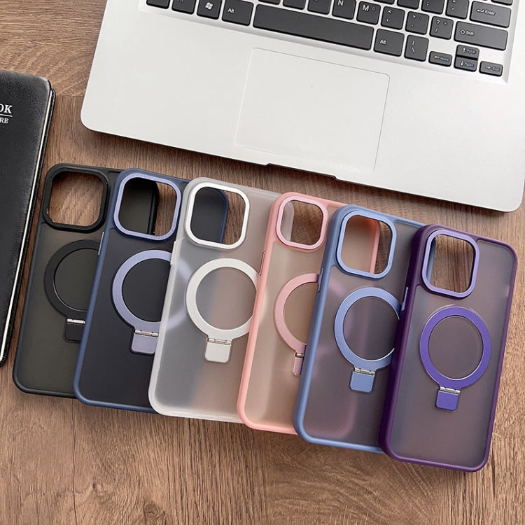 Avelena | iPhone 14 Skin Feel MagSafe Magnet Halter Telefonhülle - Schwarz