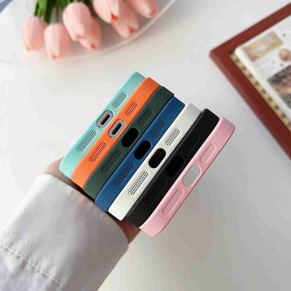 Avelena | iPhone 14 Plus Skin Feel CD Textur MagSafe Magnetische Telefonhülle - Rosa