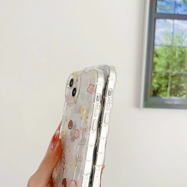 Avelena | iPhone 14 Kleines Blumentelefonetui mit Armband - Grüner Zweig
