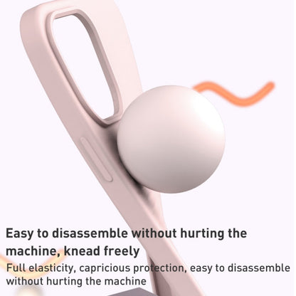 Avelena | iPhone 14 Flüssigsilikon MagSafe Handyhülle - dunkel lila