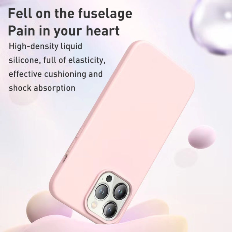 Avelena | iPhone 14 Flüssigsilikon MagSafe Handyhülle - dunkel lila