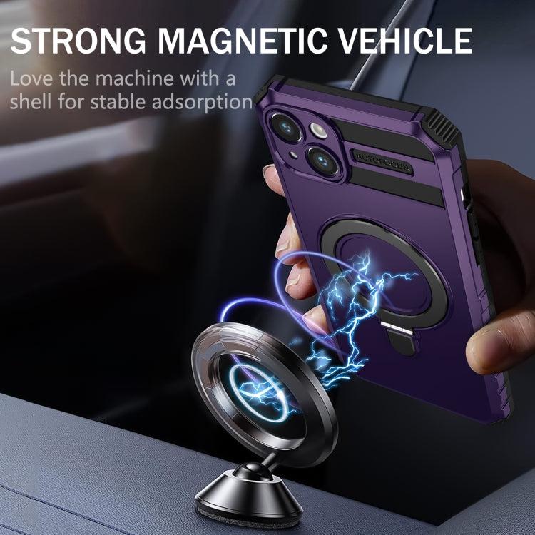 Avelena | iPhone 14 MagSafe Magnet Halter Handyhülle - Lila